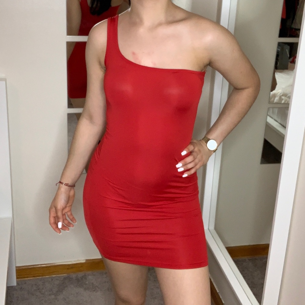Mini Red Dress - Picture 2 of 2